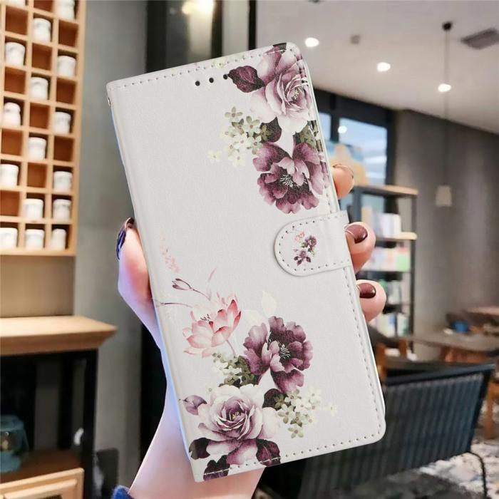 Bild 5,  Xiaomi 17 Fodral Läder Blommor Rosa