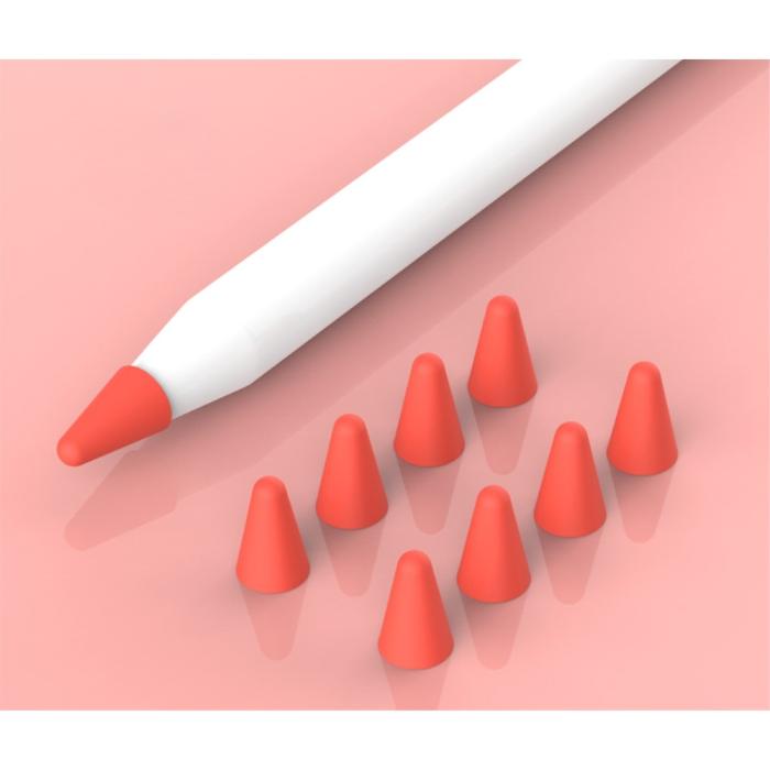 Bild 2,  8-PACK Apple Pencil 1/2/Pro Spetsskydd / Tip Cover Röd