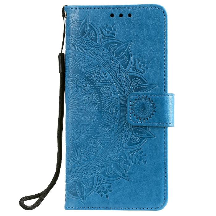 Bild 2,  Samsung Galaxy A03s Fodral Mandala Läder Blå