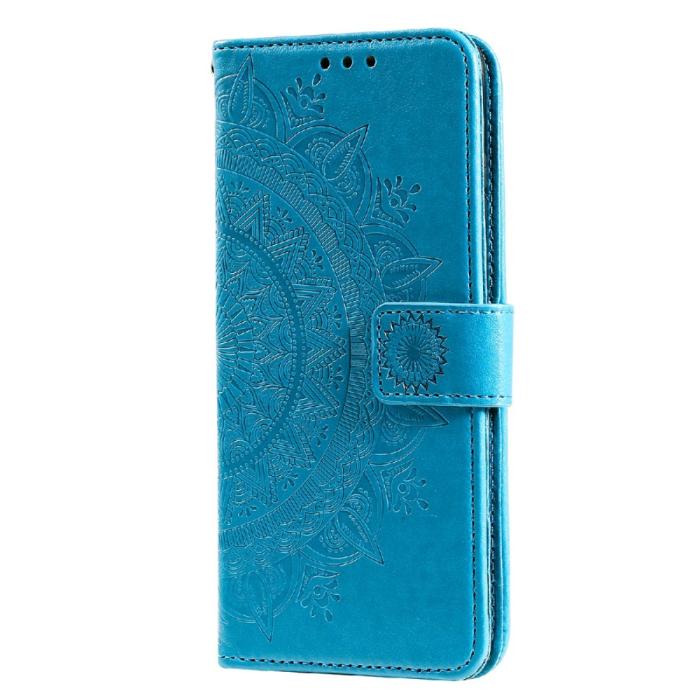 Bild 3,  Samsung Galaxy A03s Fodral Mandala Läder Blå