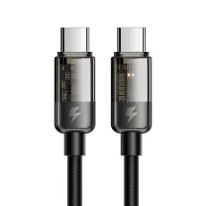 MCDODO Mcdodo 1.8m 100W USB-C - USB-C Auto Off Kabel Svart