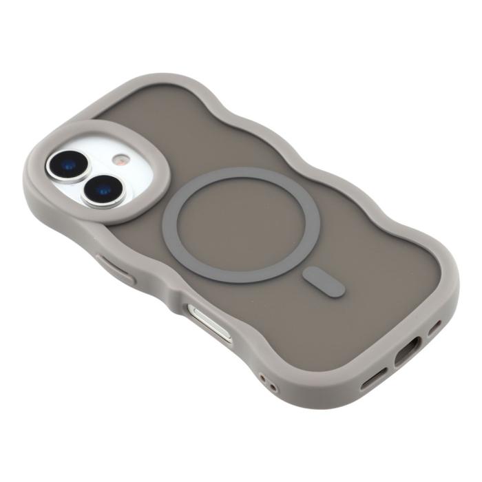 Bild 4,  iPhone 17 Skal MagSafe Wavy Matt Grå