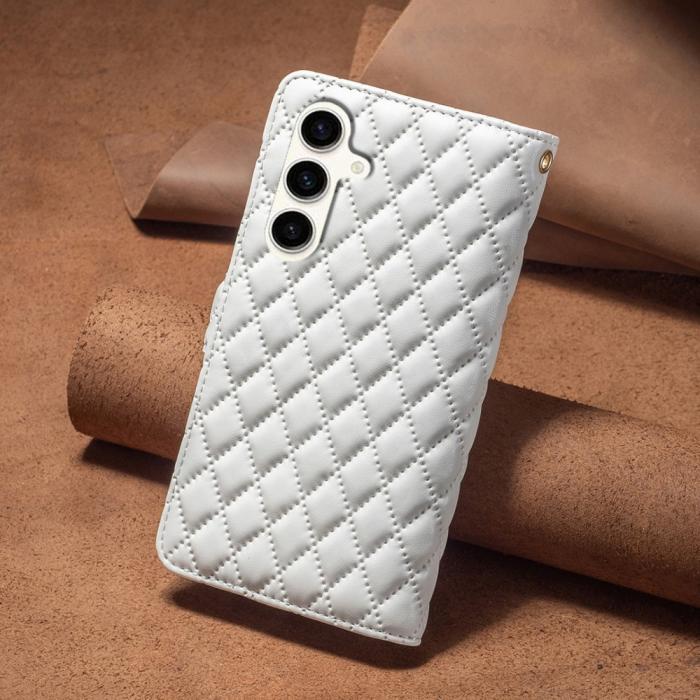 Bild 6, BINFEN BINFEN Galaxy S23 FE Fodral Diamond Multifunktionell Vit