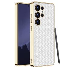 GKK GKK Samsung Galaxy S25 Ultra Skal V&auml;vd Hybrid L&auml;der Vit