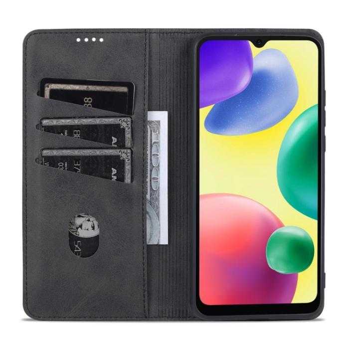 Bild 6, AZNS AZNS Xiaomi Redmi 10C Fodral Flip Läder Svart