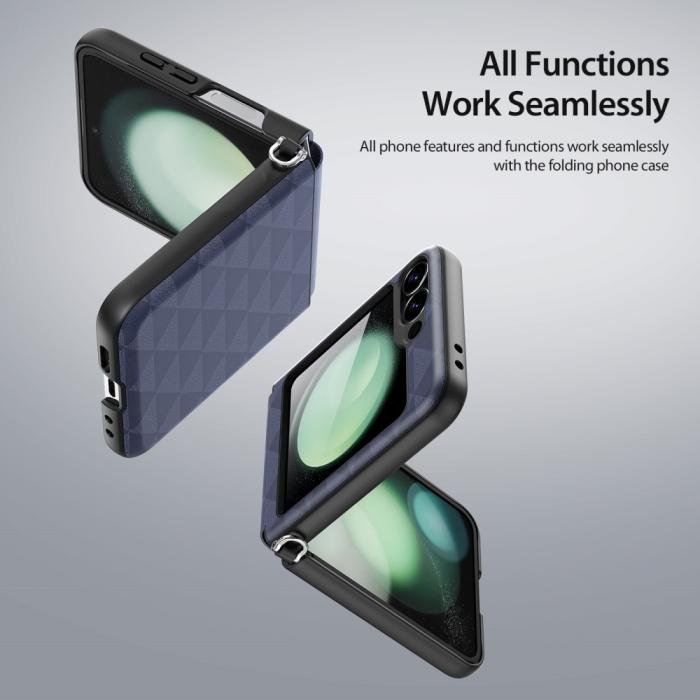 Bild 6, DUX DUCIS DUX DUCIS Galaxy Z Flip 6 / 7 FE Skal Fitt Series Korthållare Blå