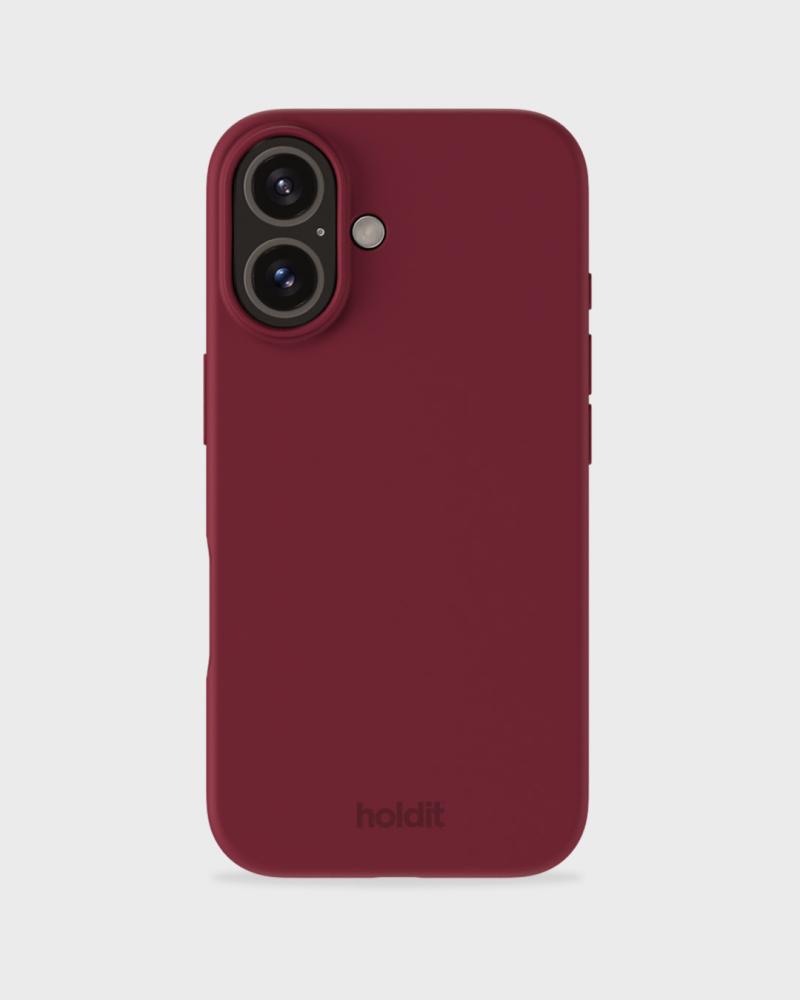 holdit holdit iPhone 16 Mobilskal Silikon Red Velvet