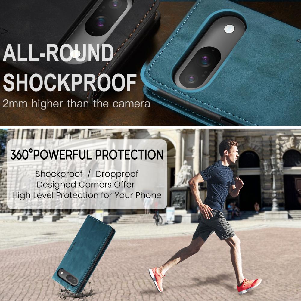 CASEME CASEME Google Pixel 10/10 Pro / 9/9 Pro Fodral Flip Retro Läder