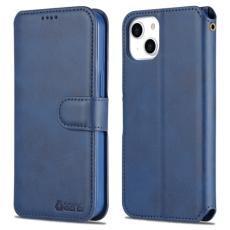 AZNS AZNS iPhone 14 Fodral L&auml;der Bl&aring;