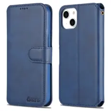 AZNS AZNS iPhone 14 Fodral L&auml;der Bl&aring;