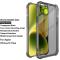 IMAK IMAK iPhone 15 Plus Skal Shockproof TPU Tonad Svart