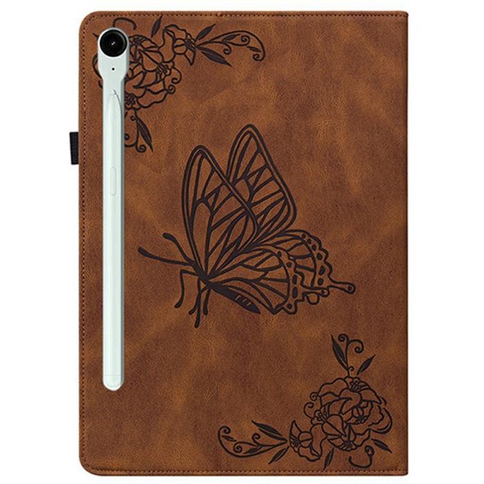 Bild 6,  Samsung Galaxy Tab S11 Fodral Butterfly Flower Brun