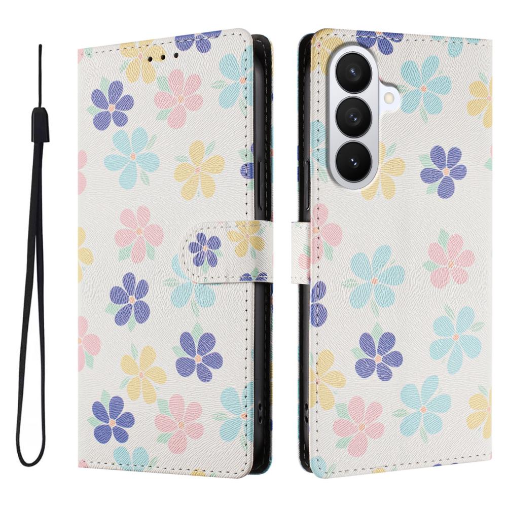  Samsung Galaxy S26 Fodral Med Tryck Blommor