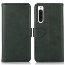  Sony Xperia 10 V Fodral L&auml;der Gr&ouml;n