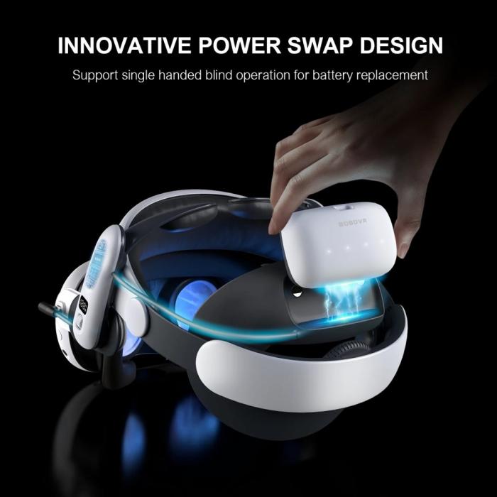 Bild 6, BOBOVR BOBOVR S3 Pro Meta Quest 3/3S Huvudband Inkl. 10000 mAh Batteripaket