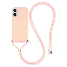  iPhone 17 Skal TPU Med Mobilsn&ouml;re Rosa