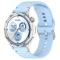  Klockarmband 22 mm Silikon Wave Design Ljus Blå