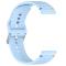  Klockarmband 22 mm Silikon Wave Design Ljus Blå