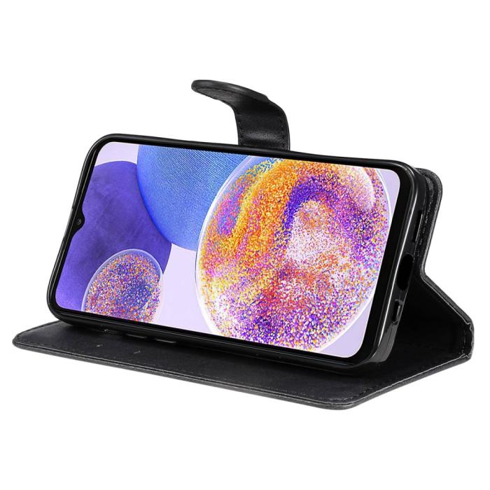 Bild 4,  Samsung Galaxy A23 5G Fodral Läder Svart