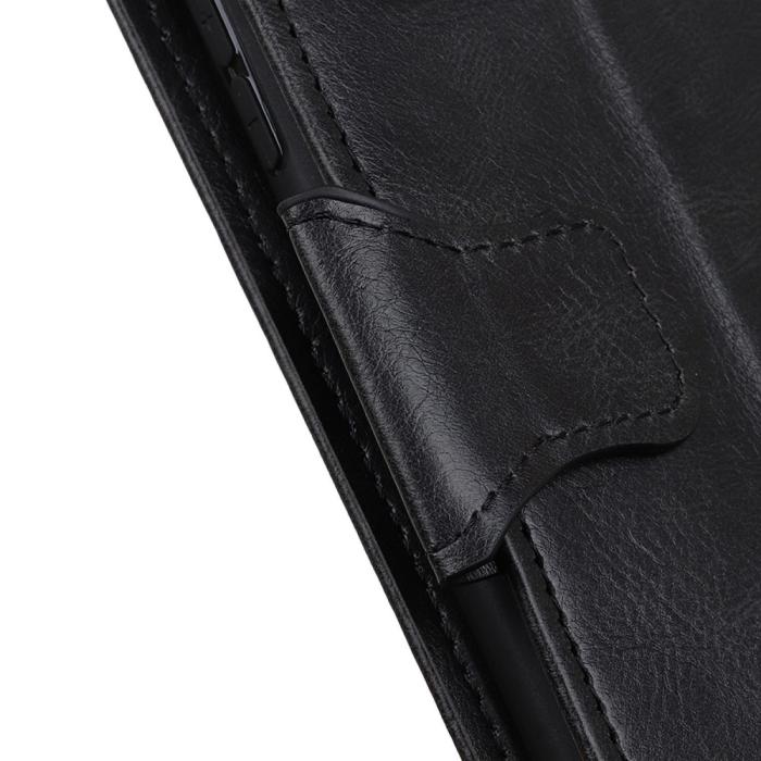 Bild 5,  Samsung Galaxy S23 Ultra Fodral Crazy Horse Split Läder Svart