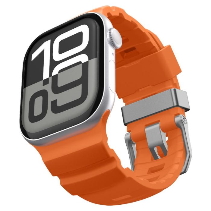 Bild 5, Spigen Spigen Apple Watch 42/44/45/46/49 mm Klockarmband Orange