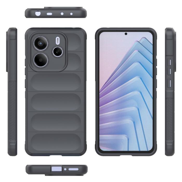 Bild 2,  Xiaomi Redmi Note 14 5G Skal Magic Shield Grå
