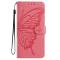  iPhone 17 Pro Fodral Med Fjäril Tryck Rosa