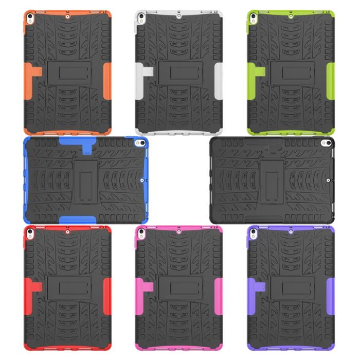 Bild 5,  iPad Air 10.5 (2019) / Pro 10.5 (2017) - Rugged Kickstand Armor Skal - Vit
