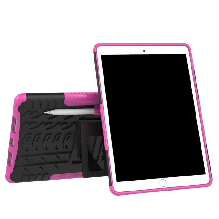 Bild 2,  iPad Air 10.5 (2019) / Pro 10.5 (2017) - Rugged Kickstand Armor Skal - Rosa