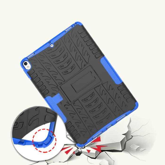 Bild 3,  iPad Air 10.5 (2019) / Pro 10.5 (2017) - Rugged Kickstand Armor Skal - Blå