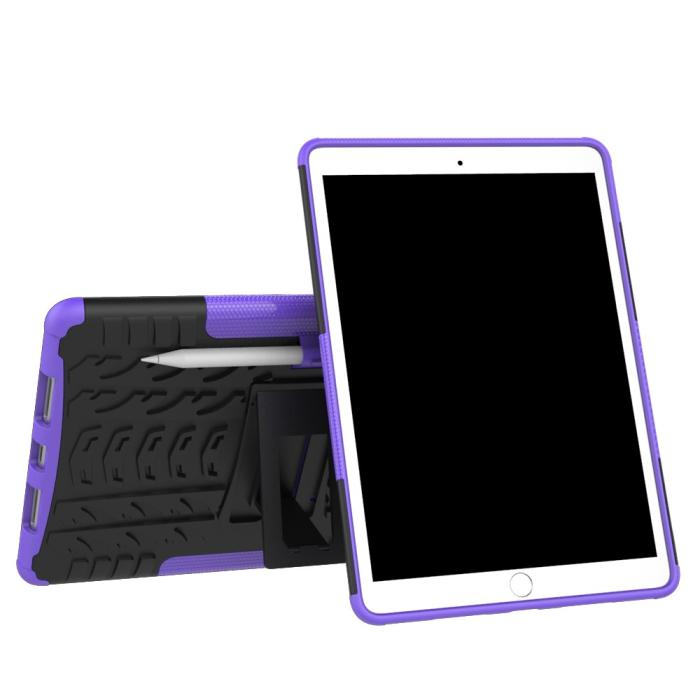 Bild 2,  iPad Air 10.5 (2019) / Pro 10.5 (2017) - Rugged Kickstand Armor Skal - Lila