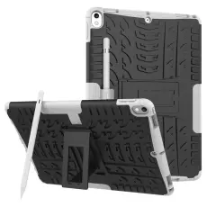  iPad Air 10.5 (2019) / Pro 10.5 (2017) - Rugged Kickstand Armor Skal - Vit