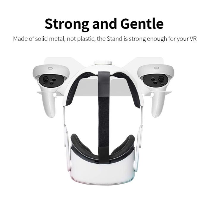 Bild 2, JYS JYS Meta Quest 2 / PS VR2 Väggfäst För Headset & Kontroll Vit