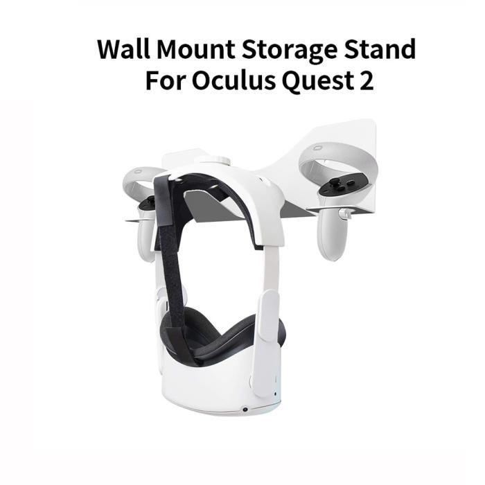 Bild 3, JYS JYS Meta Quest 2 / PS VR2 Väggfäst För Headset & Kontroll Vit