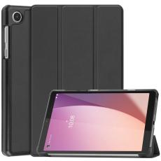  Lenovo Tab M8 (Gen 4) Fodral Tri-Fold L&auml;der Svart