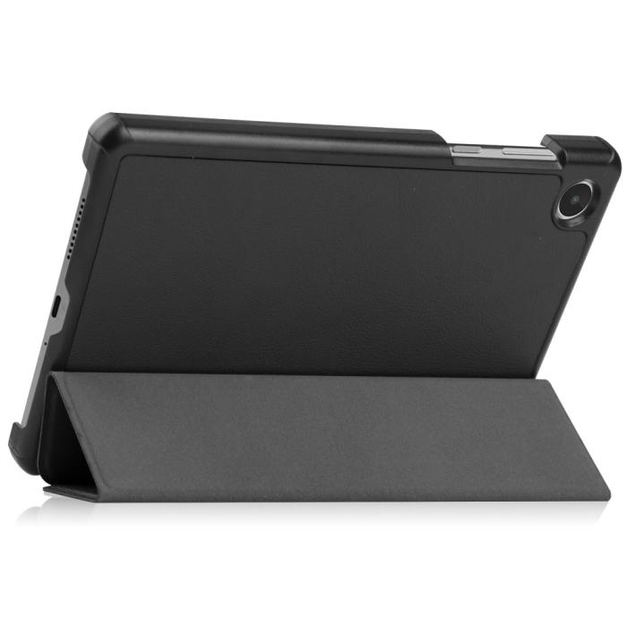 Bild 4,  Lenovo Tab M8 (Gen 4) Fodral Tri-Fold Läder Svart