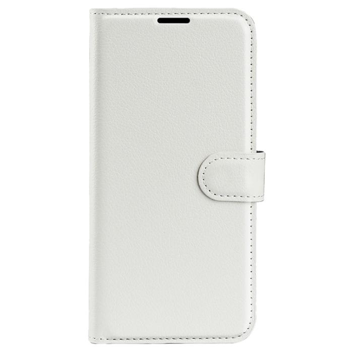 Bild 5,  Samsung Galaxy A15 5G Fodral Litchi Läder Vit