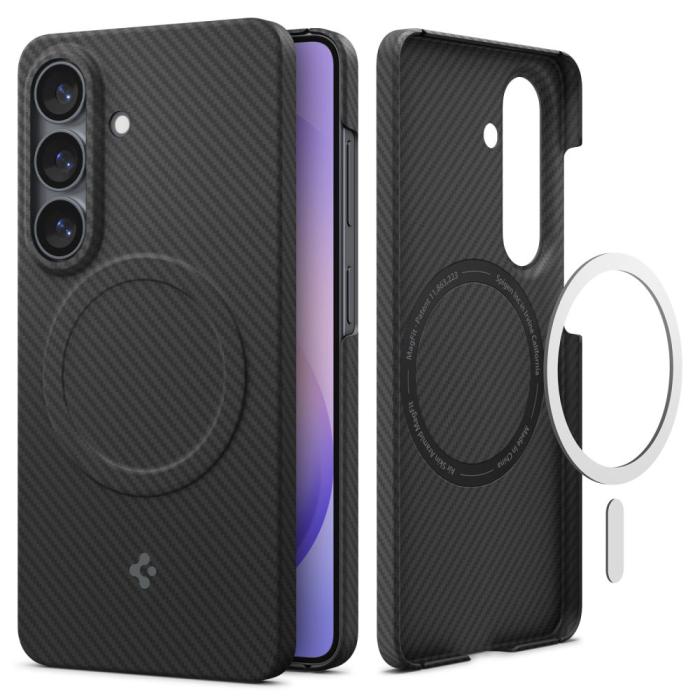 Bild 2, Spigen Spigen Samsung Galaxy S26 Skal MagSafe AirSkin Aramid Svart