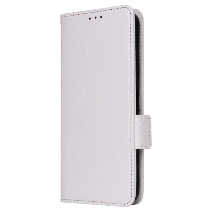 Bild 6,  Xiaomi Redmi 12 5G/4G Fodral Litchi Läder Vit