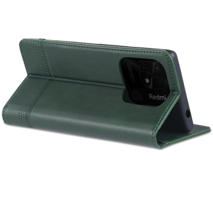 Bild 5, AZNS AZNS Xiaomi Redmi 10C Fodral Flip Läder Grön