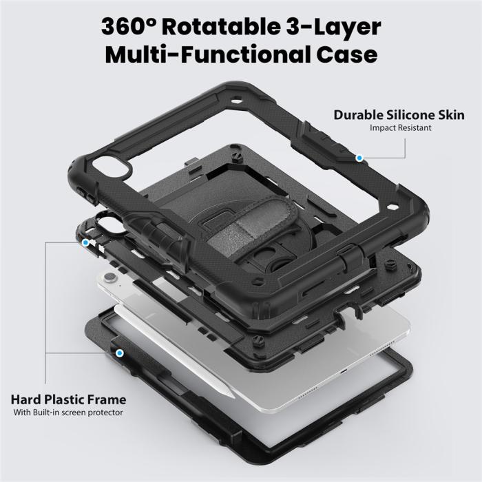 Bild 4,  iPad Air 11 2026-2024 Skal 360 Shockproof Hybrid Kickstand