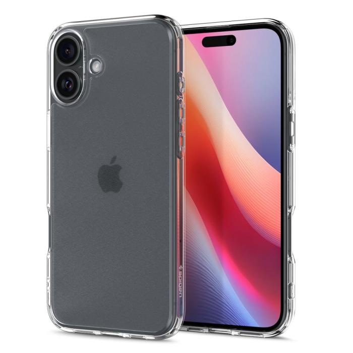 Bild 2, Spigen Spigen iPhone 16 Skal Ultra Hybrid Frostad Transparent