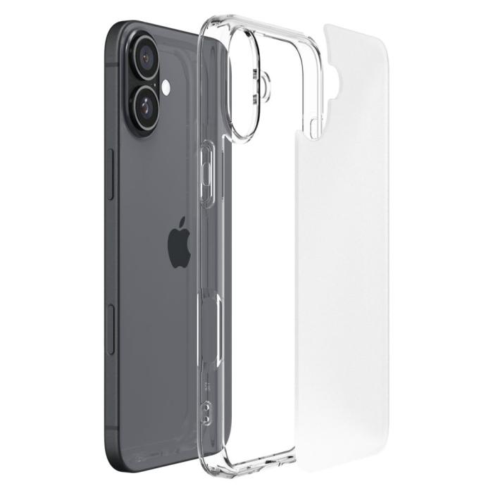 Bild 5, Spigen Spigen iPhone 16 Skal Ultra Hybrid Frostad Transparent