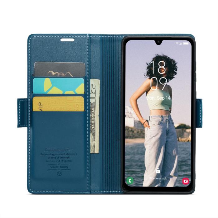 Bild 3, CASEME CASEME Samsung Galaxy A16 Fodral Läder RFID Blå