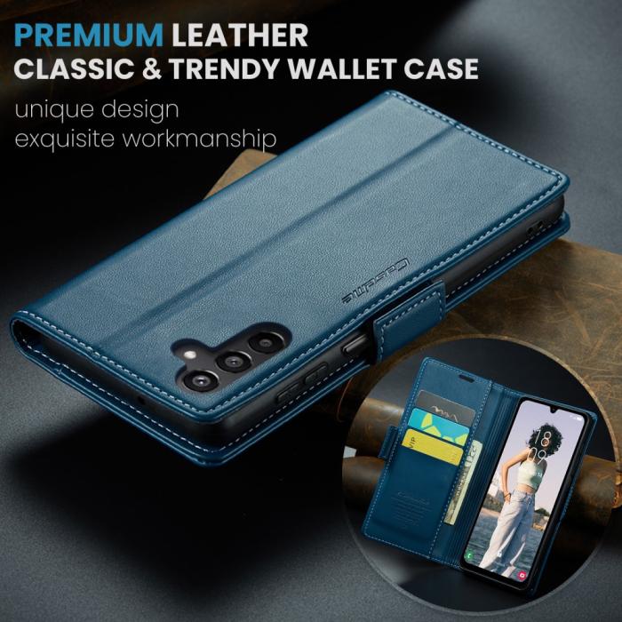 Bild 5, CASEME CASEME Samsung Galaxy A16 Fodral Läder RFID Blå