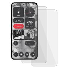  Nothing Phone 2 2-PACK Sk&auml;rmskydd H&auml;rdat Glas Transparent