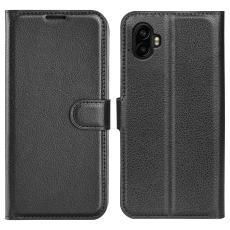 AMORUS AMORUS Samsung Galaxy Xcover 7 Pro Fodral Litchi L&auml;der Svart