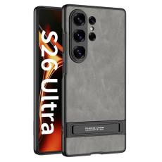 GKK GKK Samsung Galaxy S26 Ultra Skal Kickstand L&auml;der Gr&aring;