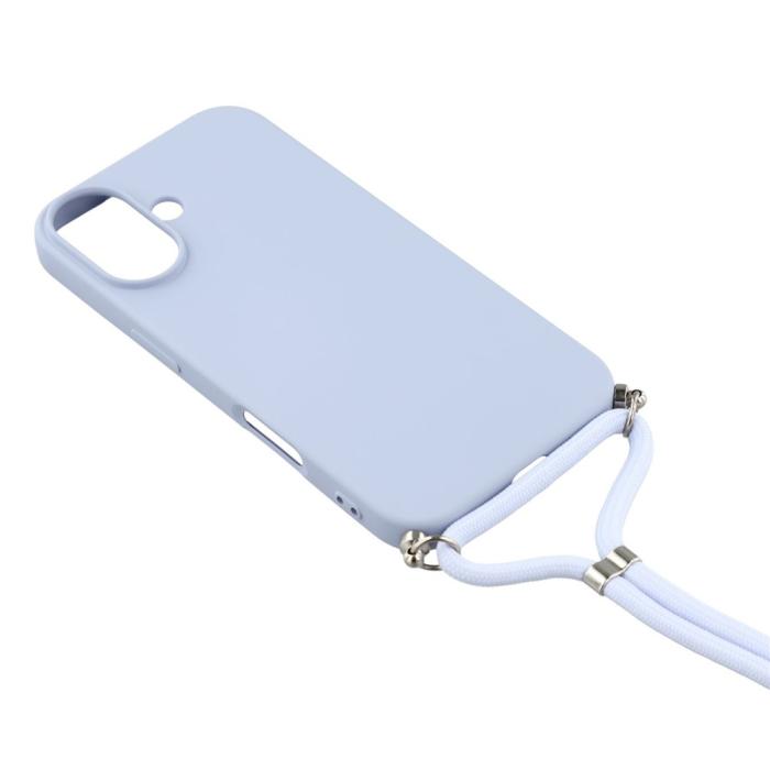 Bild 3,  iPhone 17 Skal TPU Med Mobilsnöre Lila