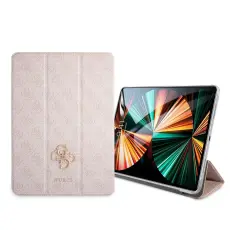 Guess Guess iPad Pro 12.9 2021/2020/2018 Fodral 4G Logo Rosa